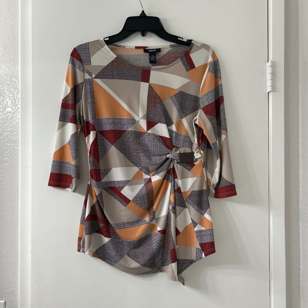 Alfani women’s blouse. Quarter sleeve. Size PM
